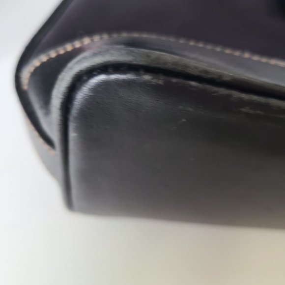 Vintage Black Ralph Lauren 'Lauren' Cotton & Leather Crossbody Bag - Picture 13 of 16